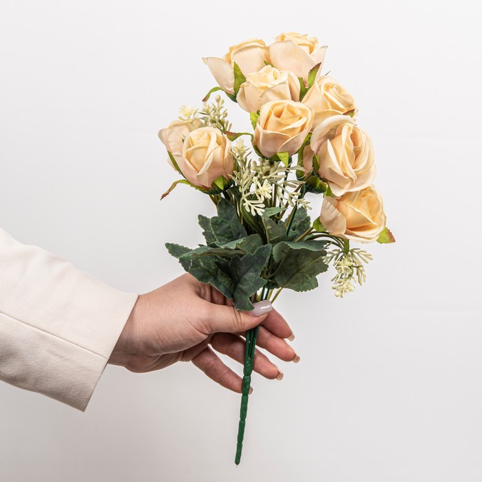 Cumpara  Plante și flori artificiale - Искусственный букет Роза, Кремовый, 32см..