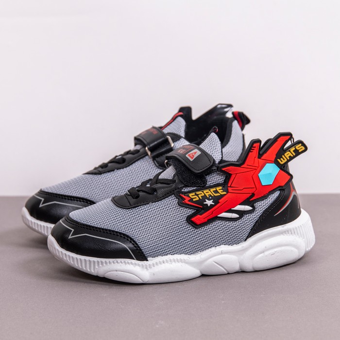 Кроссовки детские, GEZER, 30-35, Черный, Текстиль/Полиуретан, Подошва PVC