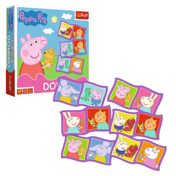 Joc de societate „Domino Peppa Pig”, 28 elem.