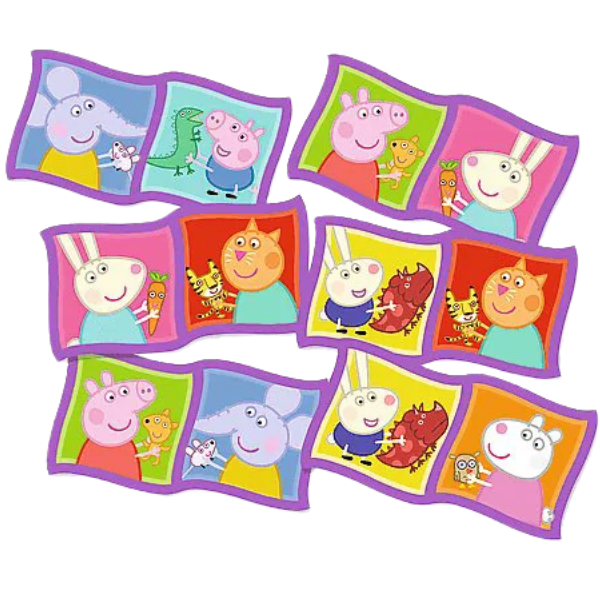 Joc de societate „Domino Peppa Pig”, 28 elem.