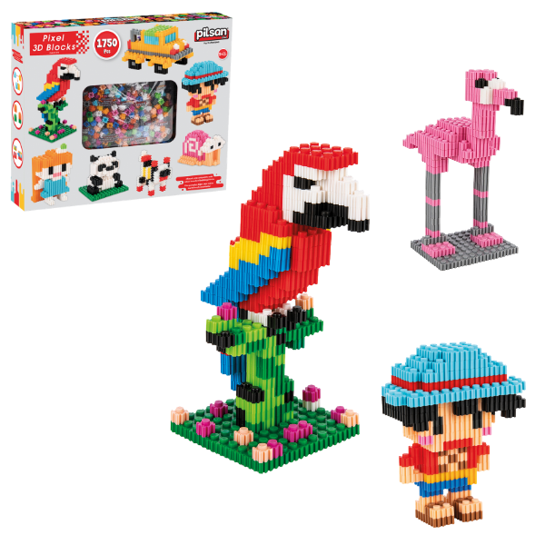 Set de construcție 3D Pixel, 1750 elem.