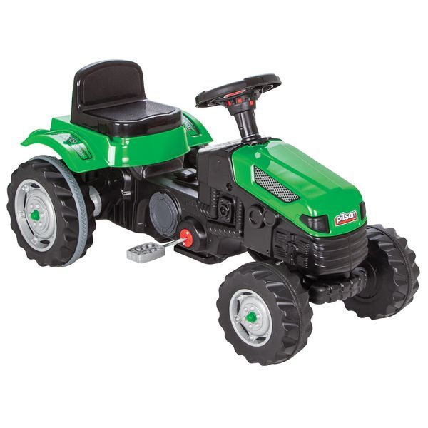 Tractor cu pedale ACTIVE, roșu/verde