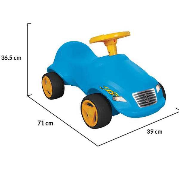 Mașinuță fără pedale Fast Car, albastru/roșu