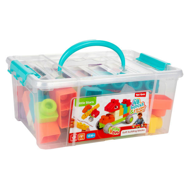 Set de blocuri moi de construcție „Little Stars”, 48 de piese