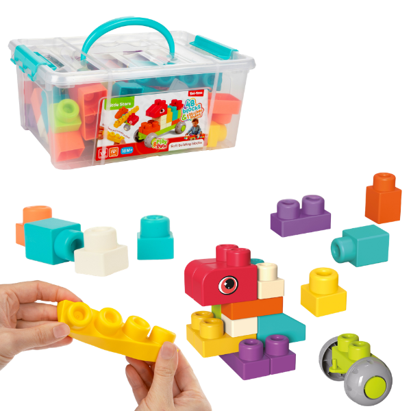Set de blocuri moi de construcție „Little Stars”, 48 de piese