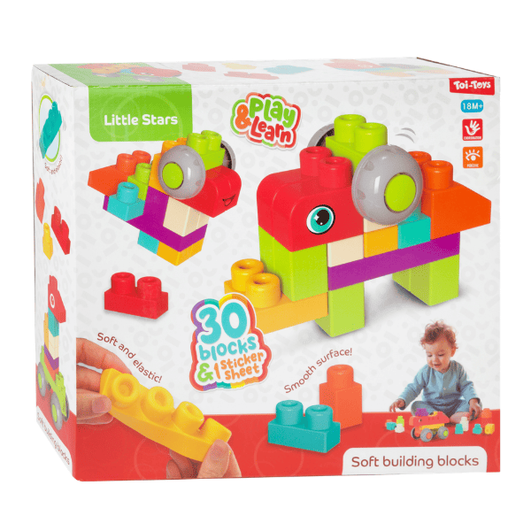 Set de blocuri moi de construcție „Little Stars”, 30 de piese