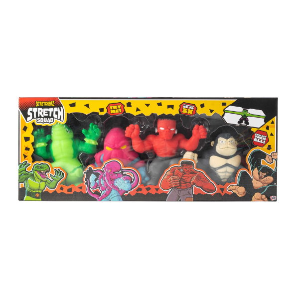 Набор из 4-х игрушек-антистресс "Stretcherz Stretch Squad"
