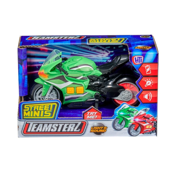 Motocicletă Teamsterz, cu lumini și sunete, în as.