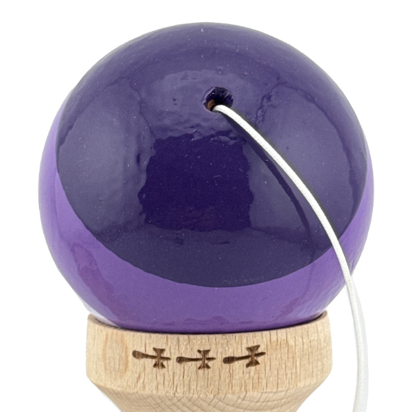 "Kendama Flippy X Original", профессиональная, Металлический Подшипник, веревка 55 см, сверхлипкая, большие чашки, 7 х 6 х 18 см, фиолетово-сиреневая