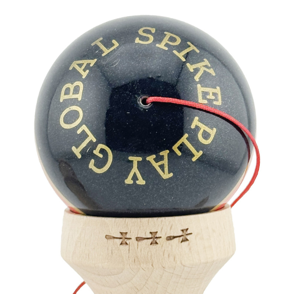 "Kendama X Original: Royal Spike", Profesionala, Flippy, Rulment Metalic, Ața 62/65 cm, Cupe Mari, 7.5 х 6 х 18 cm, inel roșu