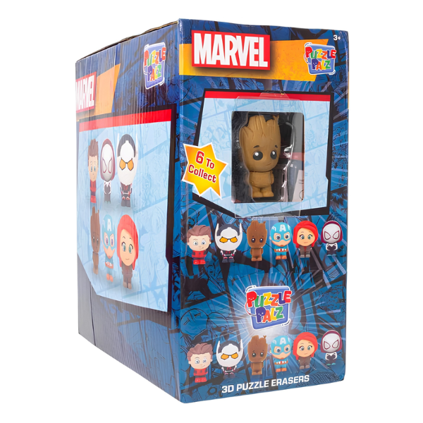 3D ластик из серии "Marvel", 6 моделей