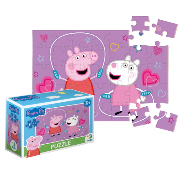 Puzzle-mini "Joacă cu prietena", seria Peppa Pig, 35 elem.