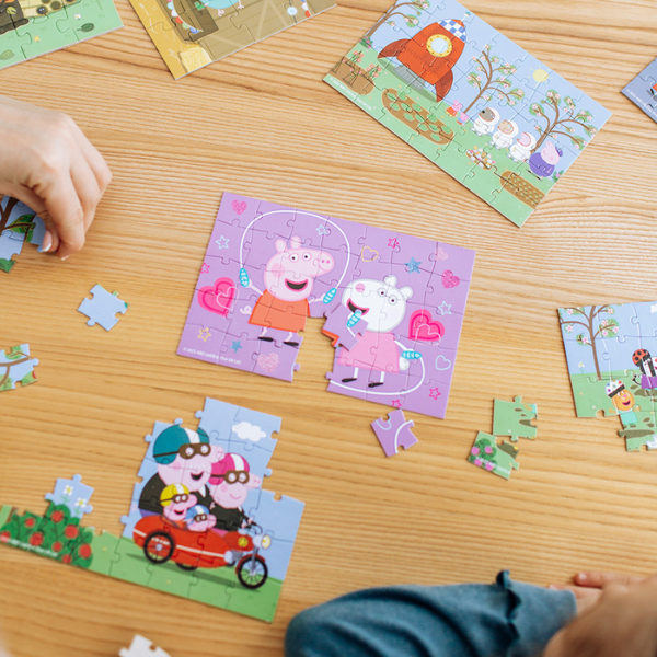 Puzzle-mini "Călătorie cu motocicleta", seria Peppa Pig, 35 elem.
