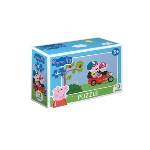 Puzzle-mini "Călătorie cu motocicleta", seria Peppa Pig, 35 elem.