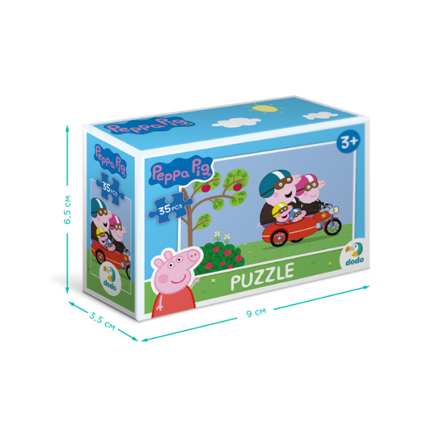 Puzzle-mini "Călătorie cu motocicleta", seria Peppa Pig, 35 elem.