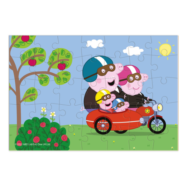 Puzzle-mini "Călătorie cu motocicleta", seria Peppa Pig, 35 elem.