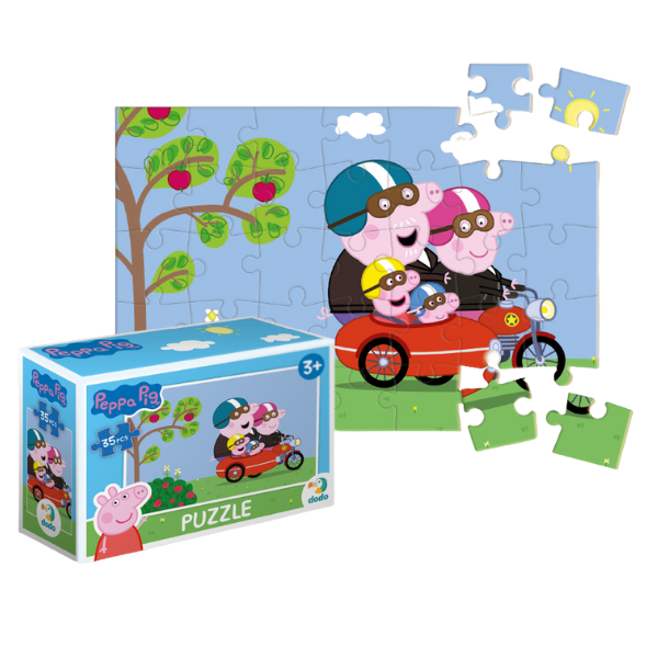 Puzzle-mini "Călătorie cu motocicleta", seria Peppa Pig, 35 elem.