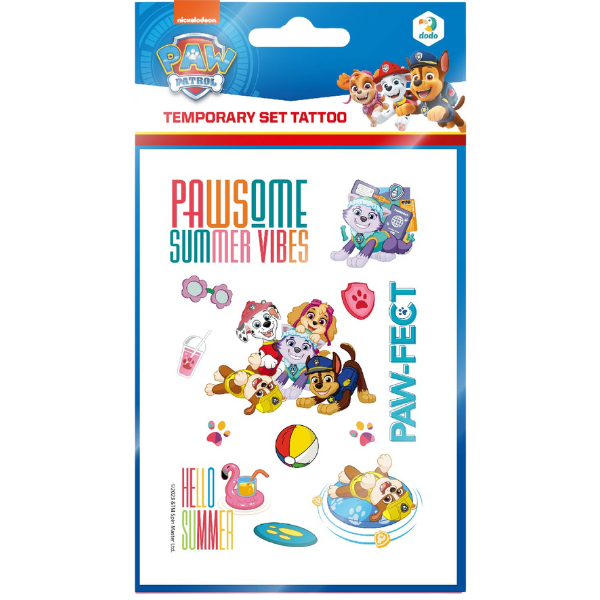Set de tatuaje temporare pentru copii cu Patrula cățelușilor, 45 buc.