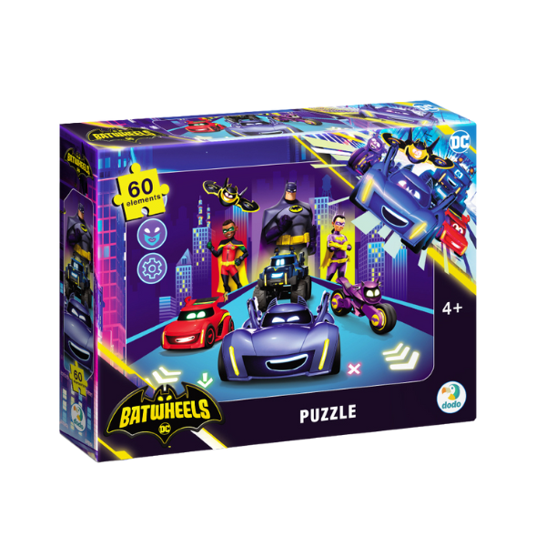 Пазл "Batwheels: Происхождение Бэтколес", 60 элем.
