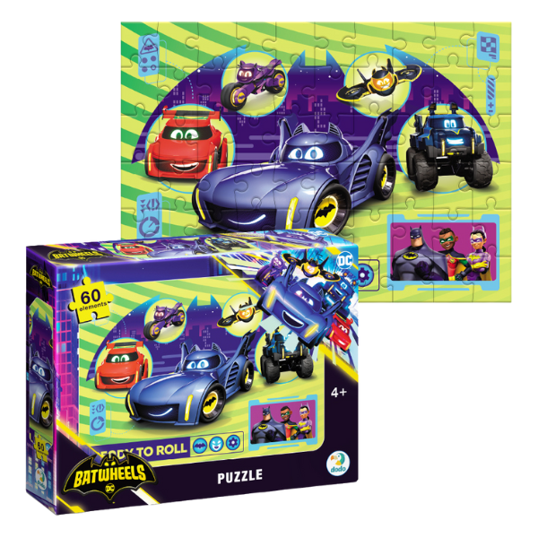 Puzzle "Batwheels: Roțile doar vor să se distreze", 60 elem.