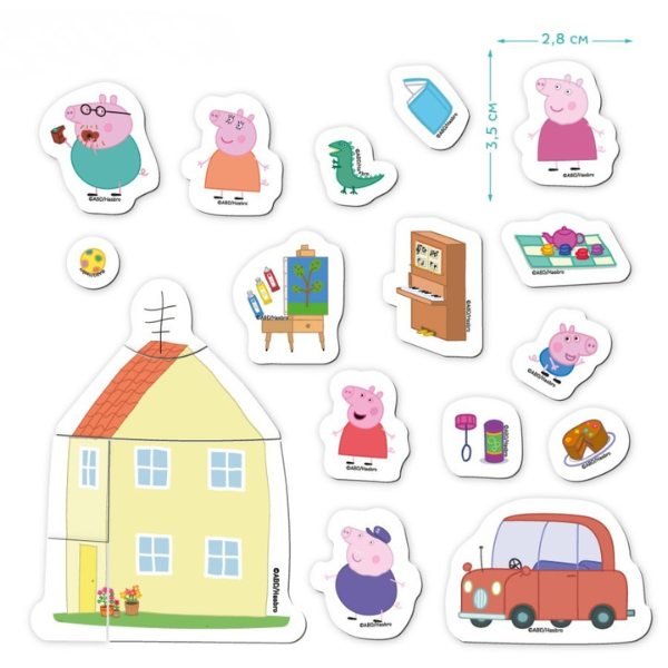 Магнитная игра "Дом мечты", серия Свинка Пеппа, 20 элем.