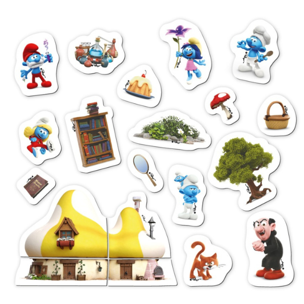 Магнитная игра "Дом мечты", серия Смурфики, 20 элем.