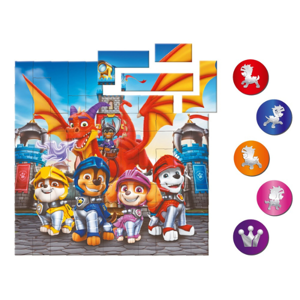 Puzzle magnetic "Cavalerii salvatori", seria Patrula cățelușilor, 40 elem.