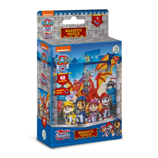 Puzzle magnetic "Cavalerii salvatori", seria Patrula cățelușilor, 40 elem.