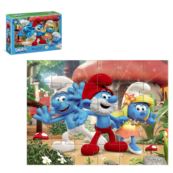 Puzzle-mini "Smurfii", 30 elem.