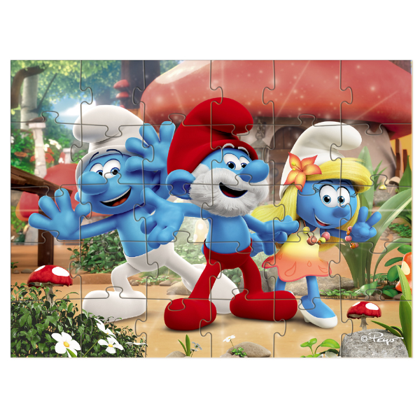 Puzzle-mini "Smurfii", 30 elem.