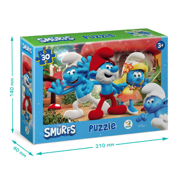 Puzzle-mini "Smurfii", 30 elem.