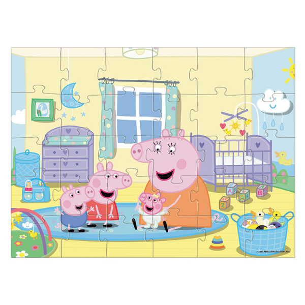 Puzzle „Camera bebelușului”, seria Peppa Pig, 30 de piese
