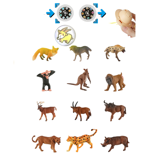 Set de mini-figurine „Colecția Animalelor Sălbatice”