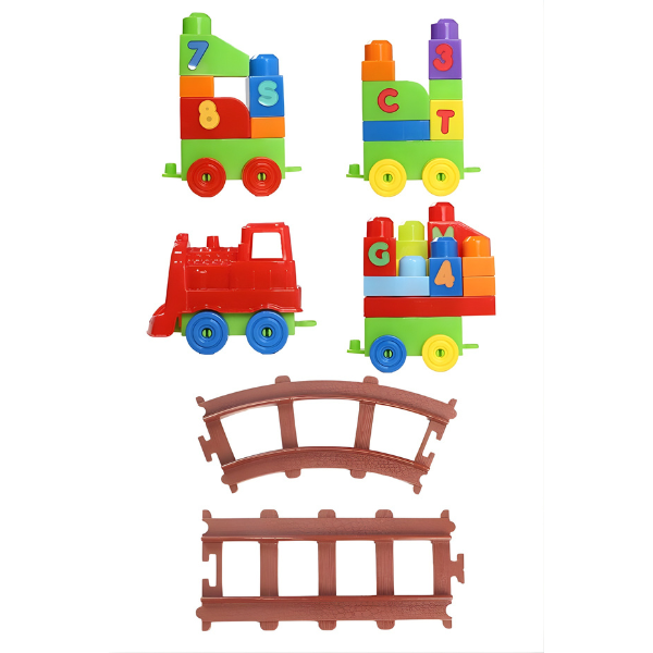 Set de construcție "Tren", 77 piese