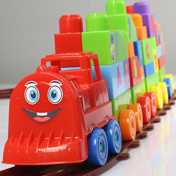 Set de construcție "Tren", 77 piese