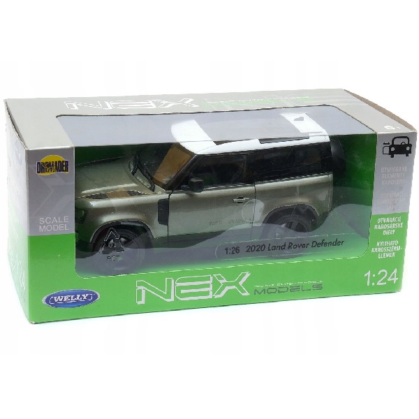 Коллекционный автомобиль LAND ROVER Defender 1:24 Welly