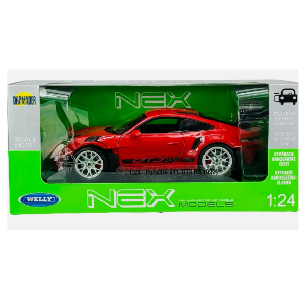 Mașina metalică de colecție PORSCHE 911 GT3 RS (992) 1:24 Welly