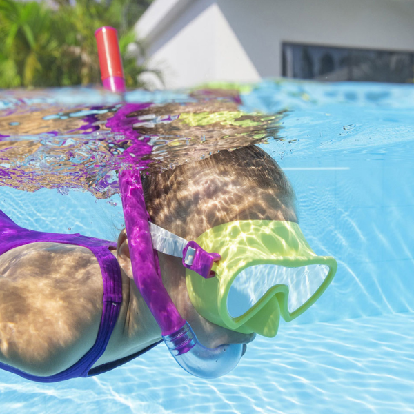Bestway Set de înot (labe, mască, snorkel), 2 culori
