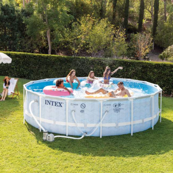 INTEX, CHEVRON PRISM FRAME PREMIUM POOL, 488 x 122 см, 19156Л, металлический каркас