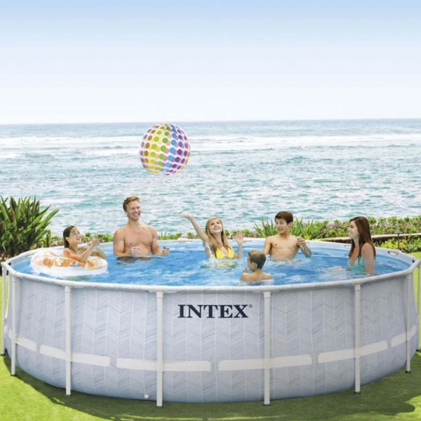 INTEX, CHEVRON PRISM FRAME PREMIUM POOL, 488 x 122 см, 19156Л, металлический каркас