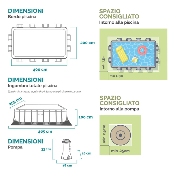 INTEX, CHEVRON PRISM FRAME RECTANGULAR POOL, 400x200x100 см, 6836Л, металлический каркас, с фильтрующим насосом