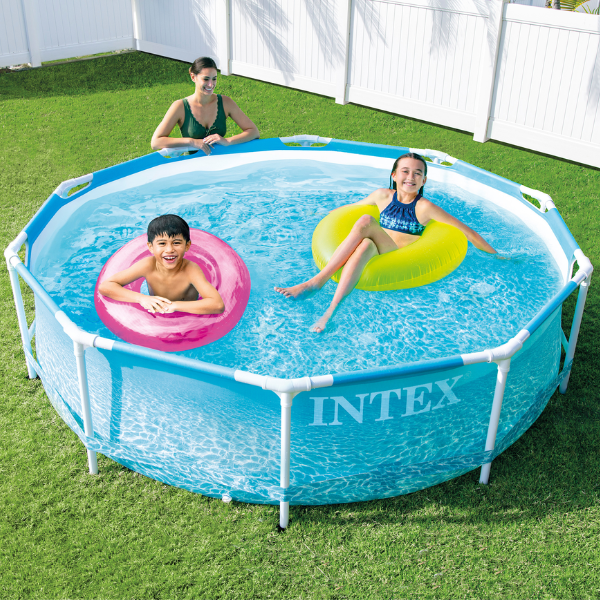 INTEX Бассейн BEACHSIDE METAL FRAME 305x76 см, 4485Л, металлический каркас