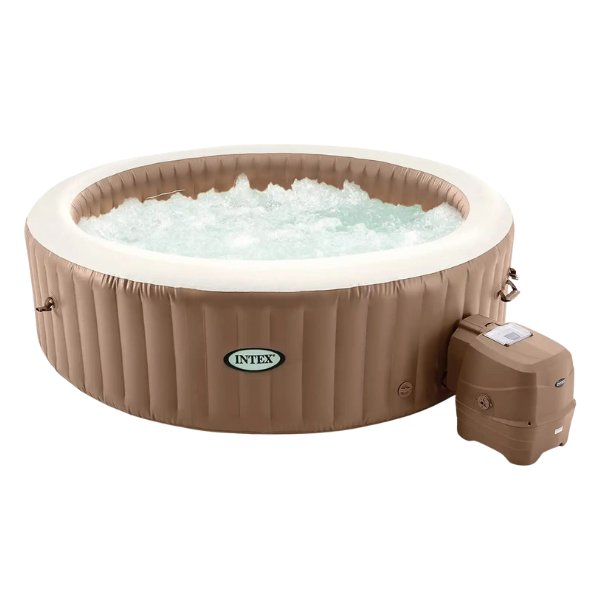 INTEX Надувной СПА джакузи “Sahara Tan Round Bubble Spa” 236х71см, 1339Л, 8-и местный
