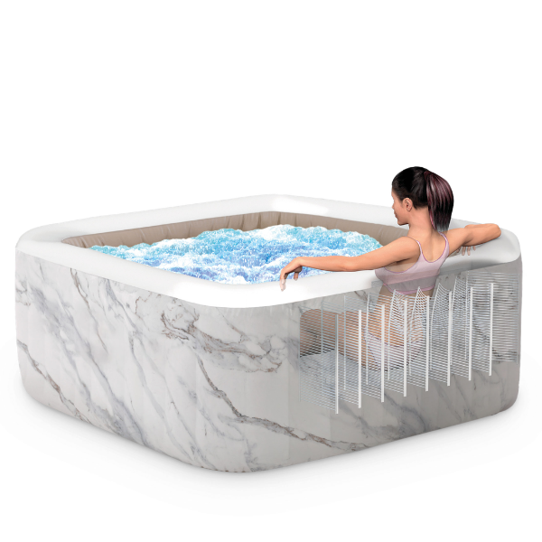INTEX Надувной СПА джакузи “Calacatta Dual Zone Deluxe” 175×71см, 795Л, 4-х местный