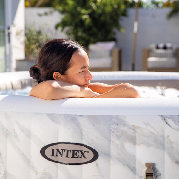 INTEX Надувной СПА джакузи “Calacatta Dual Zone Deluxe” 175×71см, 795Л, 4-х местный