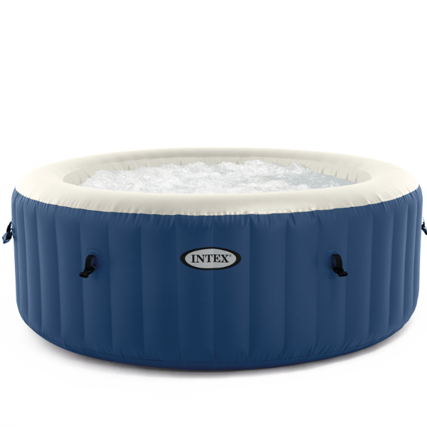INTEX Надувной СПА джакузи “PureSpa Bubble Blue” 180х66см, 677Л, 4-х местный