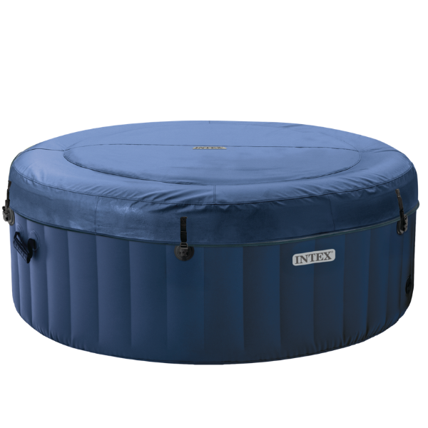 INTEX Надувной СПА джакузи “PureSpa Bubble Blue” 180х66см, 677Л, 4-х местный