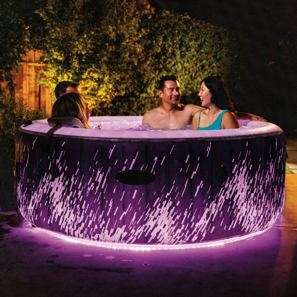 INTEX Надувной СПА джакузи “Glow Deluxe” 196х71 см, 795Л, 4-х местный
