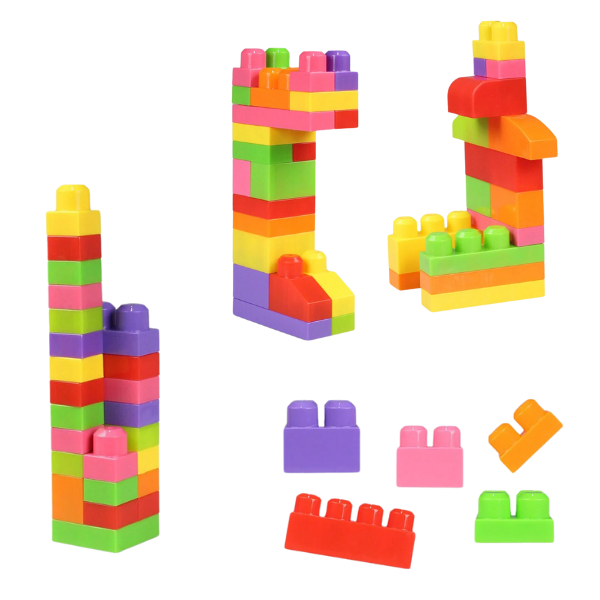 Конструктор с блестящими блоками "Play Blox", 56 элем.