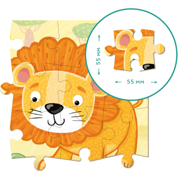 Puzzle "Leu", 16 elem.